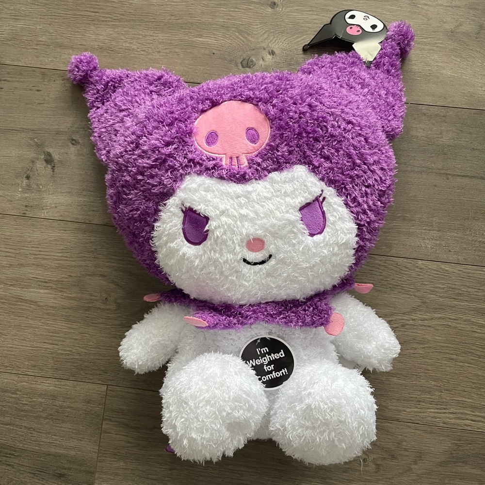 Hello kitty Kuromi Fuzzy Weighted Pillow Buddy.